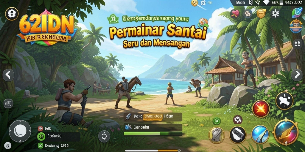 Gameplay seru dan interaktif dalam 62IDN.
