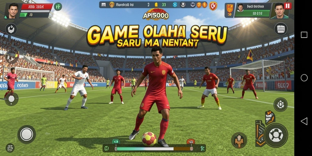 Tampilan gameplay seru dari API5000 di lapangan olahraga.