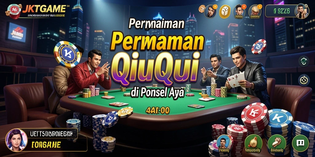 Tampilan gameplay QiuQiu yang seru dan menyenangkan.