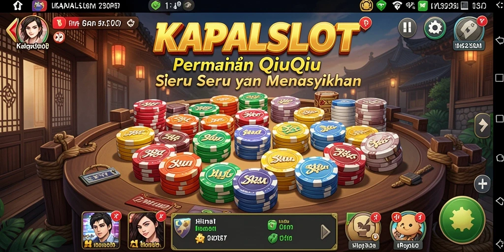 Tampilan gameplay QiuQiu yang seru dan kompetitif.