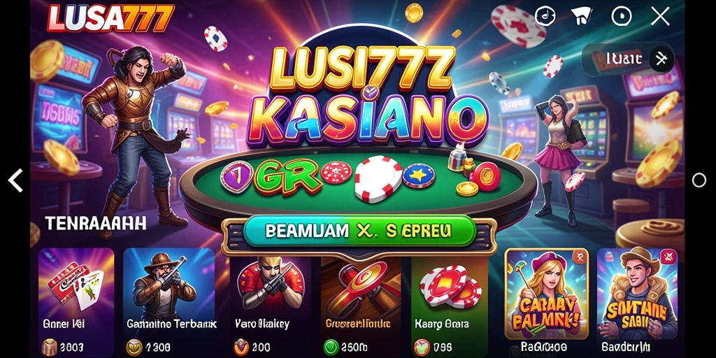 Tampilan gameplay mendebarkan dari LUSA777 dengan berbagai permainan Kasino.