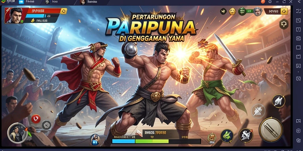 Tampilan gameplay PPV88 yang mendebarkan dengan pertarungan seru.