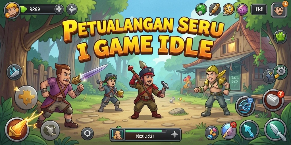 Screenshot gameplay RR89 menampilkan karakter yang sedang mengumpulkan sumber daya.